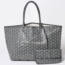 Load image into Gallery viewer, 極美品 GOYARD ゴヤール サンルイPM ゴヤールディンキャンバス カーフ グレー シルバー金具 フランス製 中古 4a002387