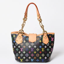 画像をギャラリービューアに読み込む, 極美品 LOUIS VUITTON ルイヴィトン 村上隆 モノグラムマルチカラー アニーMM ショルダーバッグ M40308 ノワール ゴールド金具 中古 4a002380
