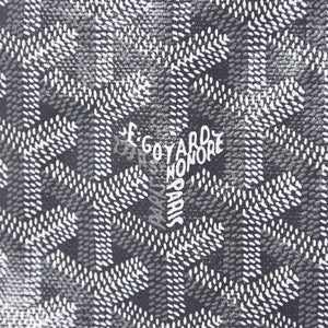 極美品 GOYARD ゴヤール サンルイPM ゴヤールディンキャンバス カーフ グレー シルバー金具 フランス製 中古 4a002387