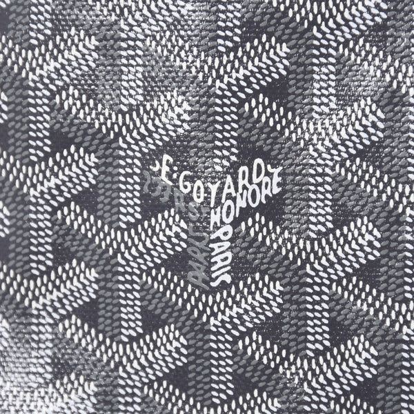 極美品 GOYARD ゴヤール サンルイPM ゴヤールディンキャンバス カーフ グレー シルバー金具 フランス製 中古 4a002387