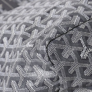 極美品 GOYARD ゴヤール サンルイPM ゴヤールディンキャンバス カーフ グレー シルバー金具 フランス製 中古 4a002387