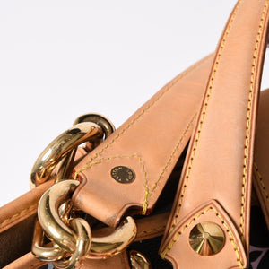 極美品 LOUIS VUITTON ルイヴィトン 村上隆 モノグラムマルチカラー アニーMM ショルダーバッグ M40308 ノワール ゴールド金具 中古 4a002380