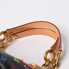 画像をギャラリービューアに読み込む, 極美品 LOUIS VUITTON ルイヴィトン 村上隆 モノグラムマルチカラー アニーMM ショルダーバッグ M40308 ノワール ゴールド金具 中古 4a002380