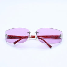 Load image into Gallery viewer, CHANEL シャネル リムレス サングラス アイウェア 4018 c.147/76 サイズ68□17 120 ココマーク ピンク レッド 美品 中古 4a002139