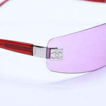 Load image into Gallery viewer, CHANEL シャネル リムレス サングラス アイウェア 4018 c.147/76 サイズ68□17 120 ココマーク ピンク レッド 美品 中古 4a002139