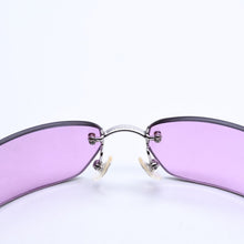Load image into Gallery viewer, CHANEL シャネル リムレス サングラス アイウェア 4018 c.147/76 サイズ68□17 120 ココマーク ピンク レッド 美品 中古 4a002139