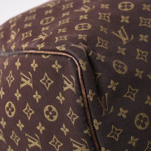 LOUIS VUITTON ルイヴィトン モノグラムミニラン スピィーディ30 ハンドバッグ ミニボストンバッグ M95224 キャンバス エベヌ ブラウン 美品 中古 4a002381