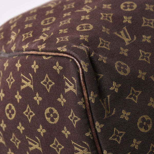 LOUIS VUITTON ルイヴィトン モノグラムミニラン スピィーディ30 ハンドバッグ ミニボストンバッグ M95224 キャンバス エベヌ ブラウン 美品 中古 4a002381