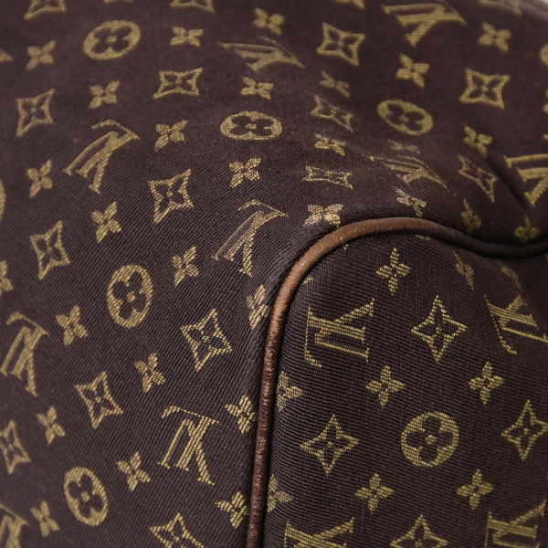 LOUIS VUITTON ルイヴィトン モノグラムミニラン スピィーディ30 ハンドバッグ ミニボストンバッグ M95224 キャンバス エベヌ ブラウン 美品 中古 4a002381