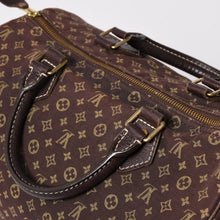画像をギャラリービューアに読み込む, LOUIS VUITTON ルイヴィトン モノグラムミニラン スピィーディ30 ハンドバッグ ミニボストンバッグ M95224 キャンバス エベヌ ブラウン 美品 中古 4a002381