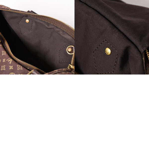 LOUIS VUITTON ルイヴィトン モノグラムミニラン スピィーディ30 ハンドバッグ ミニボストンバッグ M95224 キャンバス エベヌ ブラウン 美品 中古 4a002381