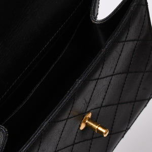 CHANEL Chanel Matelasse One Shoulder Bag No. 5 Coco Mark Caviar Skin Quilting Black Gold Hardware Good Condition Used 4a002384