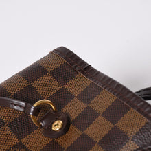画像をギャラリービューアに読み込む, 極美品 LOUIS VUITTON ルイヴィトン ダミエ ネヴァーフルMM トートバッグ N51105 PVC レザー ブラウン ゴールド金具 中古 4a002389