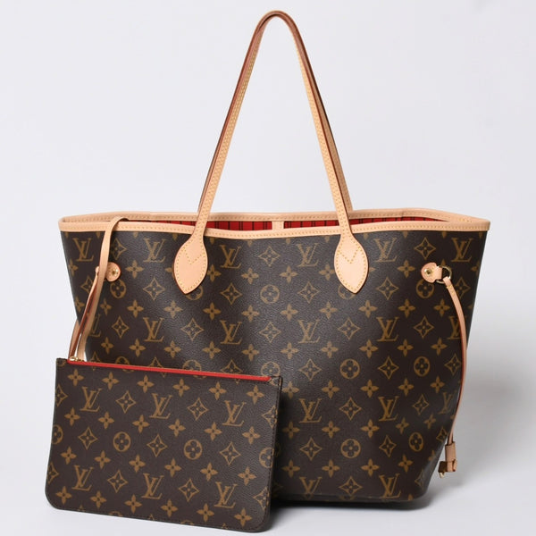新品未使用 LOUIS VUITTON ルイヴィトン ネヴァーフルMM トートバッグ M46987 モノグラム ブラウン ゴールド金具 中古 4a002391
