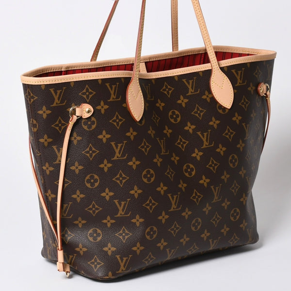 新品未使用 LOUIS VUITTON ルイヴィトン ネヴァーフルMM トートバッグ M46987 モノグラム ブラウン ゴールド金具 中古 4a002391