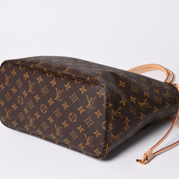 新品未使用 LOUIS VUITTON ルイヴィトン ネヴァーフルMM トートバッグ M46987 モノグラム ブラウン ゴールド金具 中古 4a002391