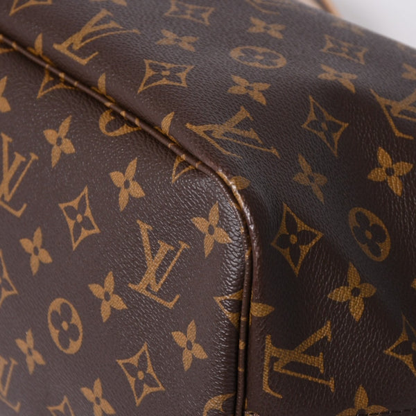 新品未使用 LOUIS VUITTON ルイヴィトン ネヴァーフルMM トートバッグ M46987 モノグラム ブラウン ゴールド金具 中古 4a002391