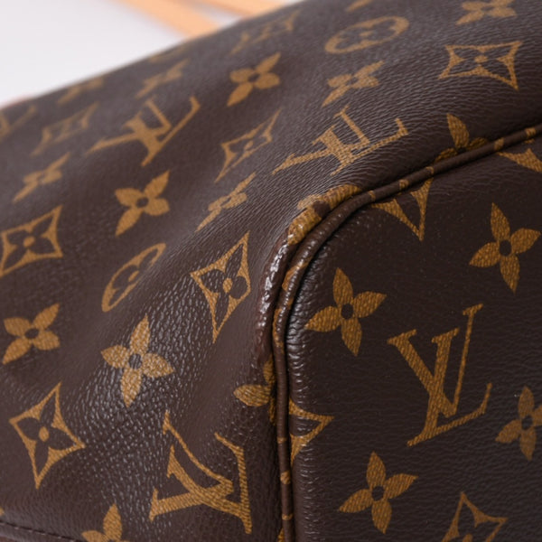 新品未使用 LOUIS VUITTON ルイヴィトン ネヴァーフルMM トートバッグ M46987 モノグラム ブラウン ゴールド金具 中古 4a002391