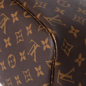 新品未使用 LOUIS VUITTON ルイヴィトン ネヴァーフルMM トートバッグ M46987 モノグラム ブラウン ゴールド金具 中古 4a002391