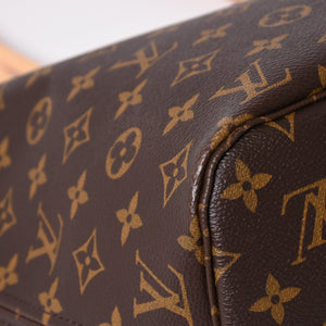 新品未使用 LOUIS VUITTON ルイヴィトン ネヴァーフルMM トートバッグ M46987 モノグラム ブラウン ゴールド金具 中古 4a002391
