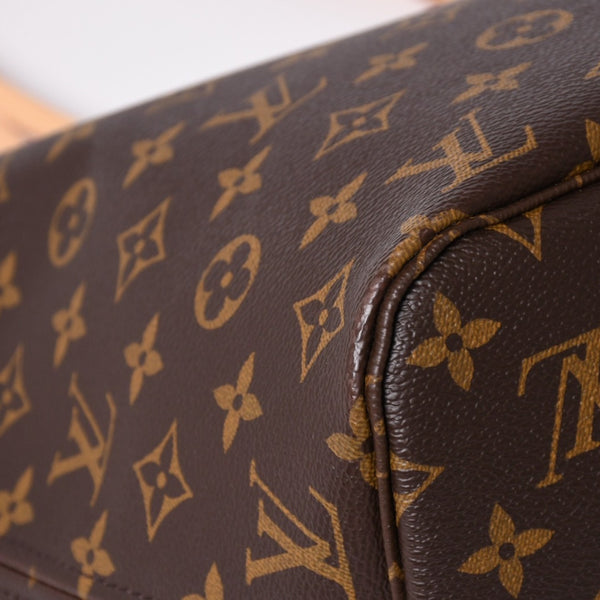 新品未使用 LOUIS VUITTON ルイヴィトン ネヴァーフルMM トートバッグ M46987 モノグラム ブラウン ゴールド金具 中古 4a002391
