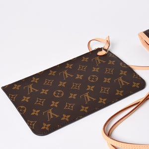 新品未使用 LOUIS VUITTON ルイヴィトン ネヴァーフルMM トートバッグ M46987 モノグラム ブラウン ゴールド金具 中古 4a002391