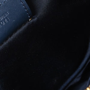 Very Good Condition Christian Dior Trotter Saddle Bag One Shoulder Bag Saddle Pouch MC0031 Navy Used 4a002404