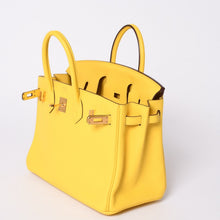 画像をギャラリービューアに読み込む, 新品同様品 HERMES エルメス バーキン25 ハンドバッグ Y刻印 トリヨンノビーヨ ネープルスイエロー シルバー金具 中古 4a002401