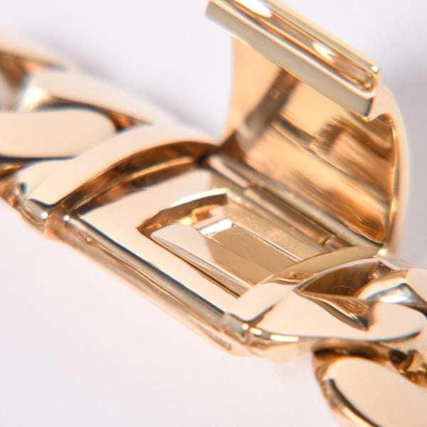 Miami Cuban Chain Weight 259g K14 Yellow Gold Bracelet Width 2cm Used 4a002349