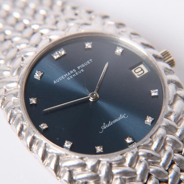 極美品 AUDEMARS PIGUET オーデマピゲ キングコブラ Ref.5403BC 1970 腕時計 重量約85g K18WG 12Pダイヤ 中古 4a002365