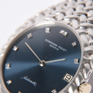 極美品 AUDEMARS PIGUET オーデマピゲ キングコブラ Ref.5403BC 1970 腕時計 重量約85g K18WG 12Pダイヤ 中古 4a002365