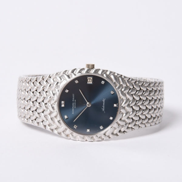 極美品 AUDEMARS PIGUET オーデマピゲ キングコブラ Ref.5403BC 1970 腕時計 重量約85g K18WG 12Pダイヤ 中古 4a002365