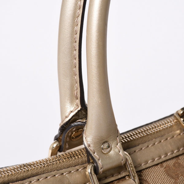 GUCCI Gucci Sookie Tote Bag 2WAY Bag Brown Beige GG Canvas 247902 Good Condition Used 4a002061