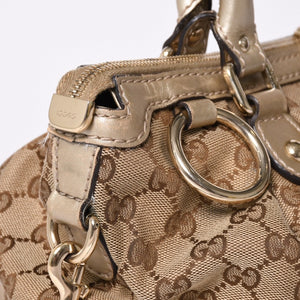 GUCCI Gucci Sookie Tote Bag 2WAY Bag Brown Beige GG Canvas 247902 Good Condition Used 4a002061