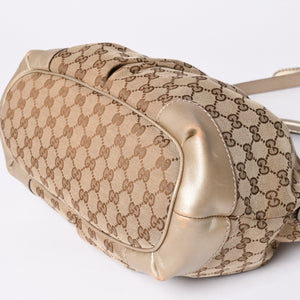 GUCCI Gucci Sookie Tote Bag 2WAY Bag Brown Beige GG Canvas 247902 Good Condition Used 4a002061