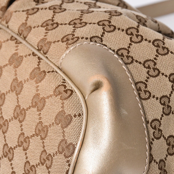 GUCCI Gucci Sookie Tote Bag 2WAY Bag Brown Beige GG Canvas 247902 Good Condition Used 4a002061