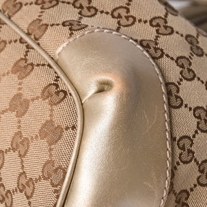 GUCCI Gucci Sookie Tote Bag 2WAY Bag Brown Beige GG Canvas 247902 Good Condition Used 4a002061