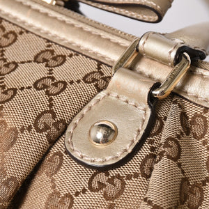 GUCCI Gucci Sookie Tote Bag 2WAY Bag Brown Beige GG Canvas 247902 Good Condition Used 4a002061