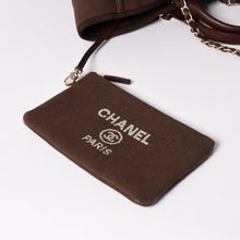 画像をギャラリービューアに読み込む, 極美品 CHANEL シャネル ドーヴィルライン ラージ ショッピングバッグGM 2WAY A66941 ランダム番台 キャンバス レザー ブラウン 中古 4a002405