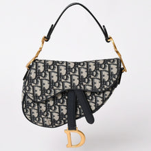 Load image into Gallery viewer, 極美品 Christian Dior クリスチャンディオール サドルバッグ ベルトバッグサドルオブリーク ゴールド金具 中古 4a002397