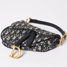 Load image into Gallery viewer, 極美品 Christian Dior クリスチャンディオール サドルバッグ ベルトバッグサドルオブリーク ゴールド金具 中古 4a002397