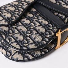 Load image into Gallery viewer, 極美品 Christian Dior クリスチャンディオール サドルバッグ ベルトバッグサドルオブリーク ゴールド金具 中古 4a002397