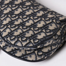 Load image into Gallery viewer, 極美品 Christian Dior クリスチャンディオール サドルバッグ ベルトバッグサドルオブリーク ゴールド金具 中古 4a002397