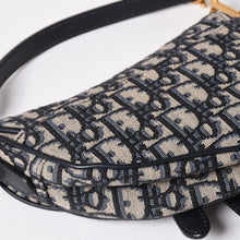 Load image into Gallery viewer, 極美品 Christian Dior クリスチャンディオール サドルバッグ ベルトバッグサドルオブリーク ゴールド金具 中古 4a002397