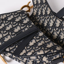 Load image into Gallery viewer, 極美品 Christian Dior クリスチャンディオール サドルバッグ ベルトバッグサドルオブリーク ゴールド金具 中古 4a002397
