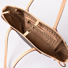 画像をギャラリービューアに読み込む, 極美品 LOUIS VUITTON ルイヴィトン モノグラム ネヴァーフルPM ハンドバッグ M40155 ブラウン PVC ヌメ革 ゴールド金具 中古 4a002406