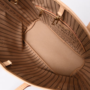 極美品 LOUIS VUITTON ルイヴィトン モノグラム ネヴァーフルPM ハンドバッグ M40155 ブラウン PVC ヌメ革 ゴールド金具 中古 4a002406