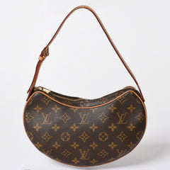 Very Good Condition LOUIS VUITTON One Shoulder Bag Pochette Croissant M51510 PVC Brown Used 4a002518