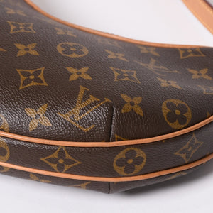 Very Good Condition LOUIS VUITTON One Shoulder Bag Pochette Croissant M51510 PVC Brown Used 4a002518