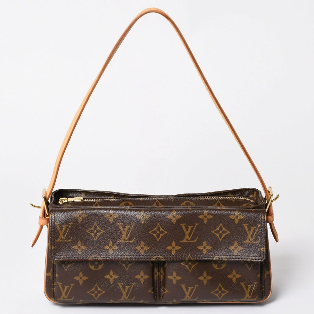 Very Good Condition LOUIS VUITTON Viva City MM Handbag One Shoulder Bag M51164 Monogram PVC Brown Used 4a002511
